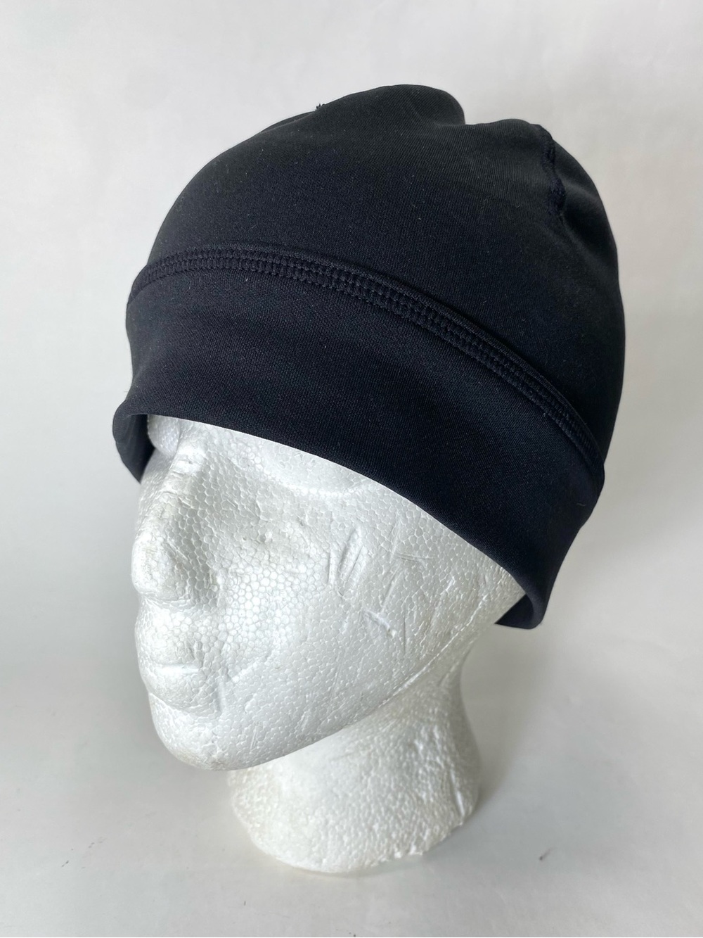 Columbia Black Stretch Beanie Hat with Ponytail Hole